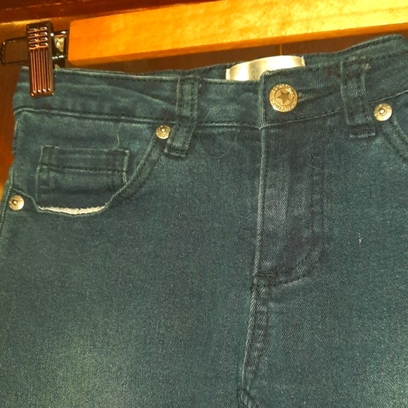 🍀3/15 Pony Tails Blue Knee Leagth Jeans - Picture 3 of 7